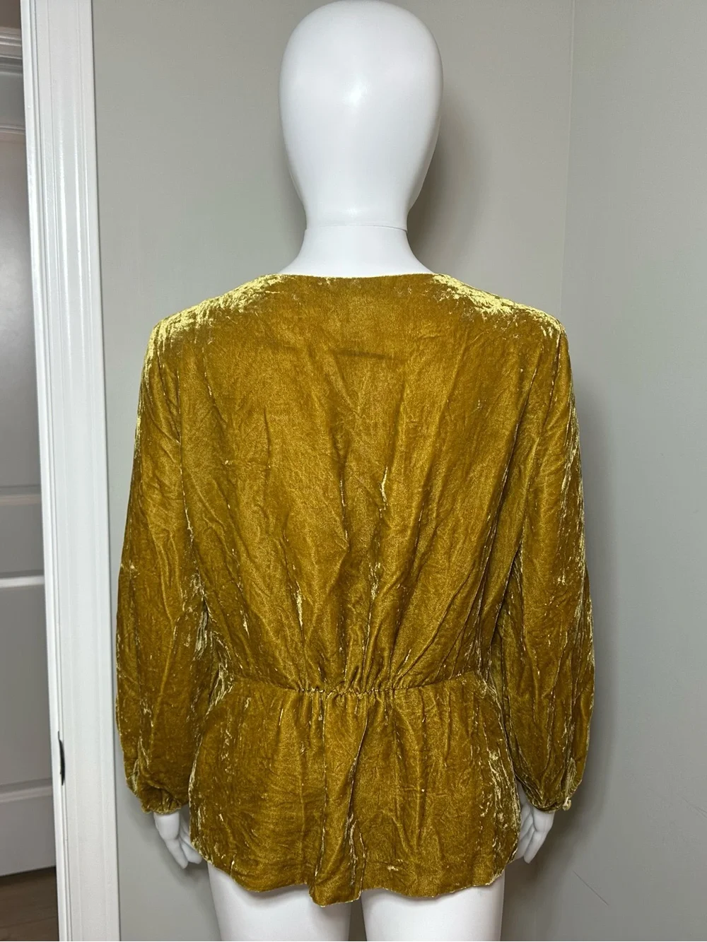 J. Crew Velour Wrap Blouse
